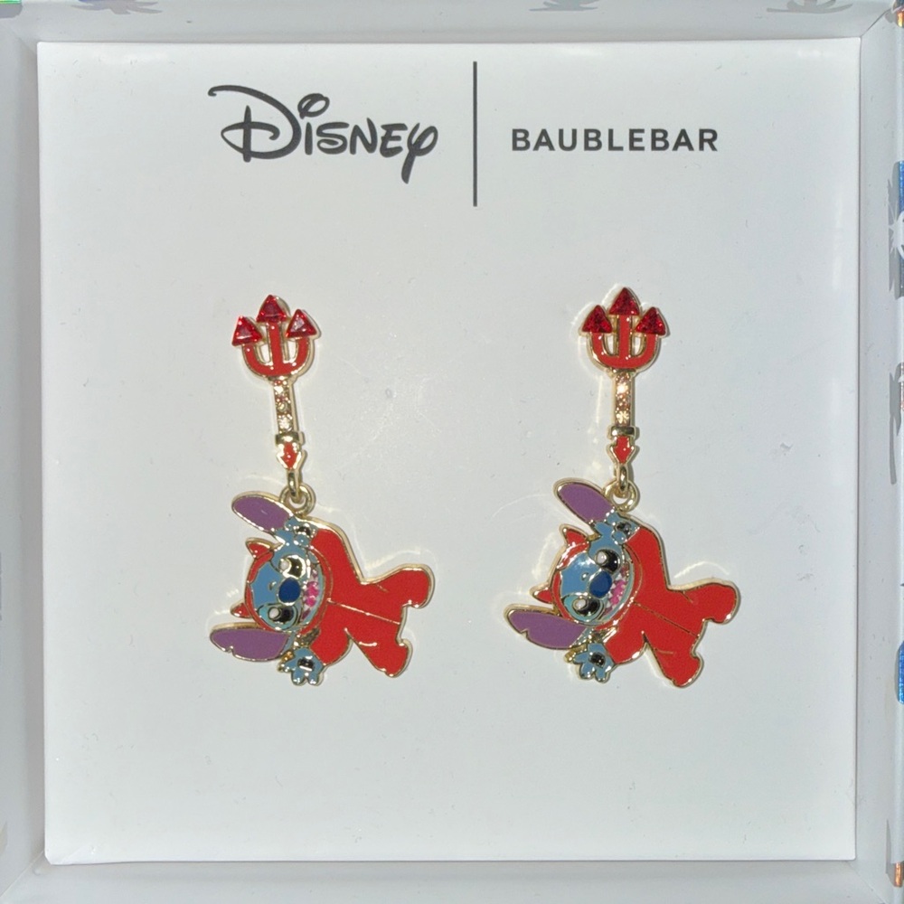BAUBLEBAR X DISNEY DEVIL STITCH EARRINGS NWT